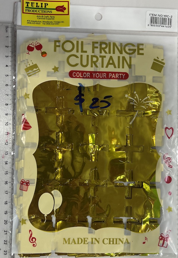 Foil Curtain Gold